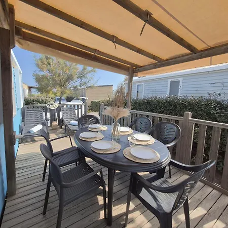 L'azura Mobil 6 Personnes Piscines & 5 Etoiles Les Dunes Parque de Campismo Torreilles