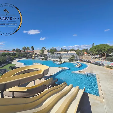 L'azura Mobil à 150m De La Parc Aquatique 5 étoiles Camping *