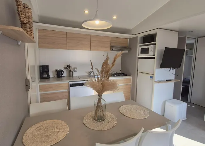 L'azura Mobil 6 Personnes Piscines & 5 Etoiles Les Dunes * 또헤이으