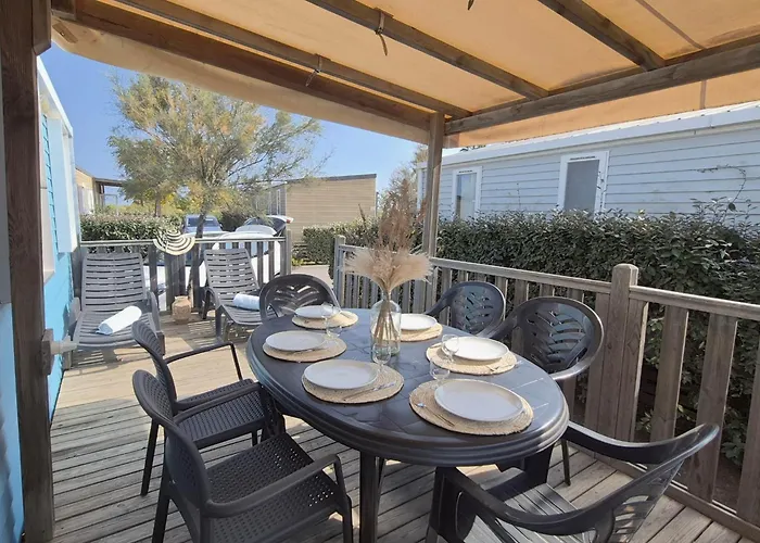 L'azura Mobil 6 Personnes Piscines & 5 Etoiles Les Dunes 캠프장 또헤이으