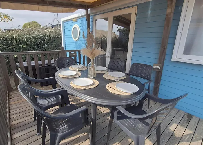 캠프장 L'azura Mobil 6 Personnes Piscines & 5 Etoiles Les Dunes